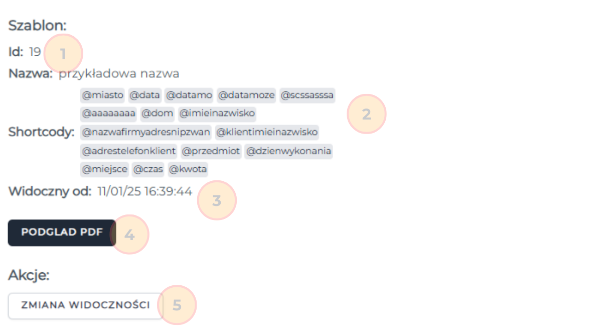 Podgląd szablonu umowy