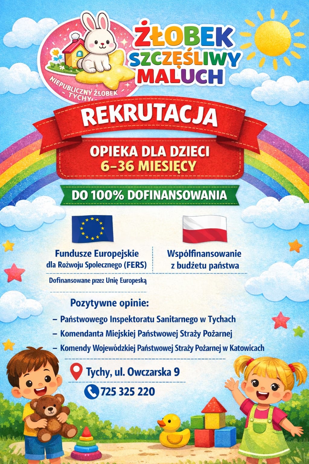 🍼 Żłobek – Klub Szczęśliwego Malucha | Opieka i Zabawa 🎨